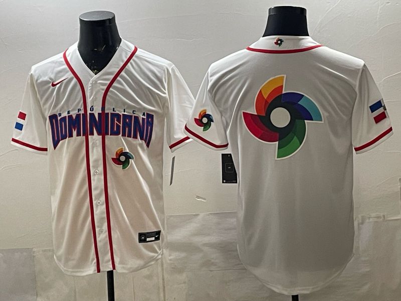 Men 2026 World Cub Blank White Game Nike MLB Jersey style 008